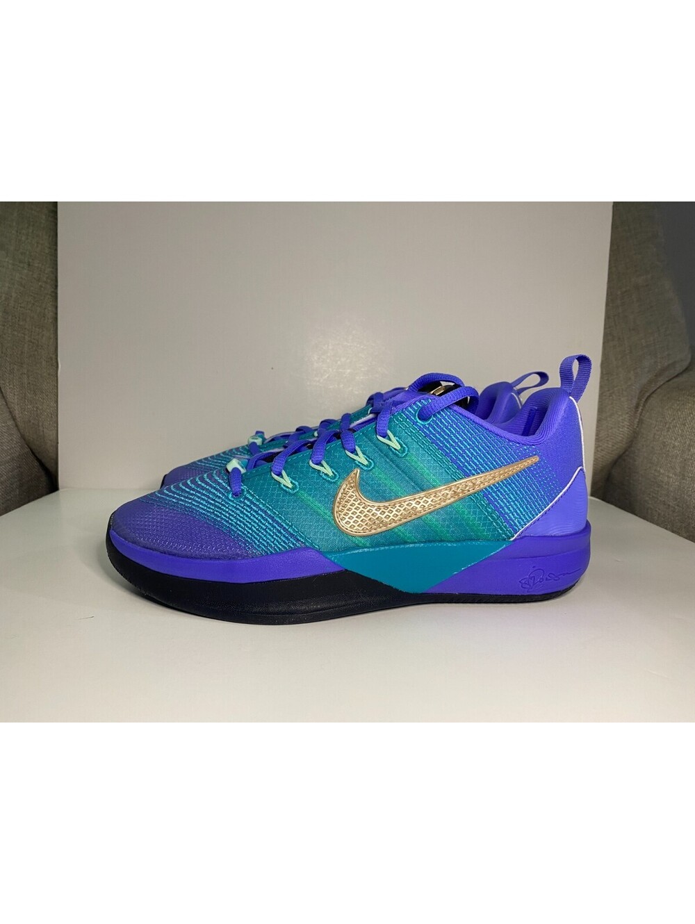 Nike Sabrina 3 IQ0831-500 Kids Sneaker 6 Sapphire Dusty Lace Up Basketball Shoes